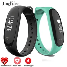 Jingtider E26 умный Браслет крови Давление Smart Band услышать Rate Monitor крови кислородом деятельность фитнес-трекер для IOS Android