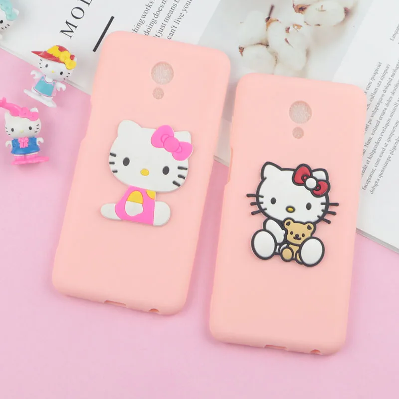 

Lovely Hello Kitty Cat Case for Meizu M5 Note M5s M6 M6s M3 M3s A5 M5C U10 U20 6T MX6 15 Lite 15 Plus Soft Cartoon Phone Cover