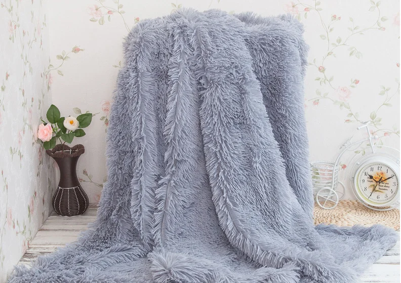Пушистое плюшевое Флисовое одеяло s для кровати, мягкое одеяло, кондиционер, Манта, одноцветные покрывала, Cobertor, для девочек, для свадьбы, 7A2493