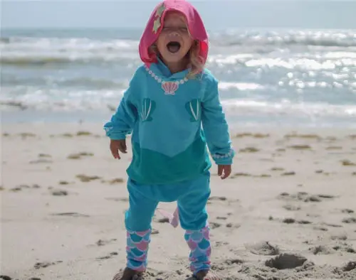 

Toddler Kids Baby Girls Mermaid Hooded Tops Long Pants Outfit Set Clothes