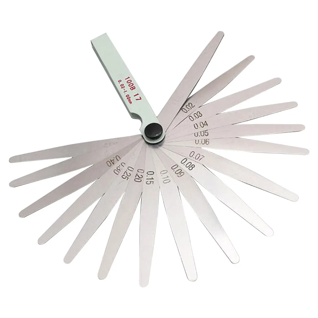 Useful Metric Measurement 0.02 to 1mm 17 Blade Thickness Gap Metric Filler Feeler Gauge Measure Too