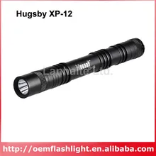 Hugsby XP-12 Cree XP-E R3 105 люмен 1-Mode светодиодный фонарик-черный(2xAA