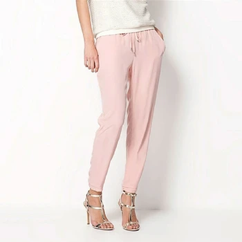 

Summer Pants Women Drawstring Candy Color Pants Casual Women Harem Pants Plus Size Trousers Womens Pants Full Length Trousers