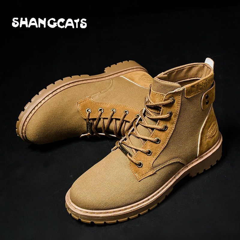 

Men's vulcanized shoes Men winter shoes High top casual shoes khaki mens shoes black green mens winter footwear zapatos hombre