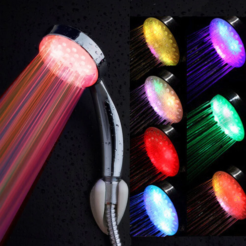 1 шт 7 цветов Изменение заряженными ионами светодиодных ламп Led Турмалин SPA Анион