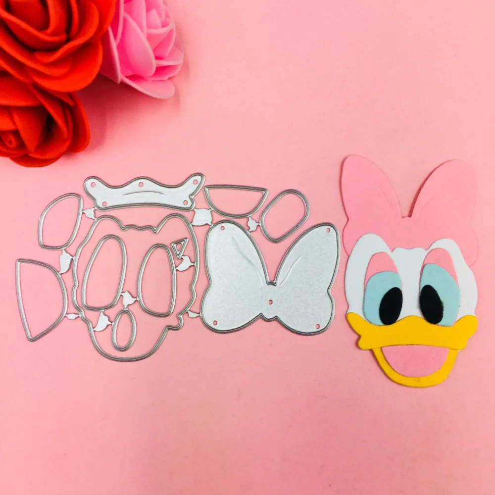 

New Donald Duck die cutting dies scrapbooking embossing folder suit for sizzix fustella big shot cutting machine