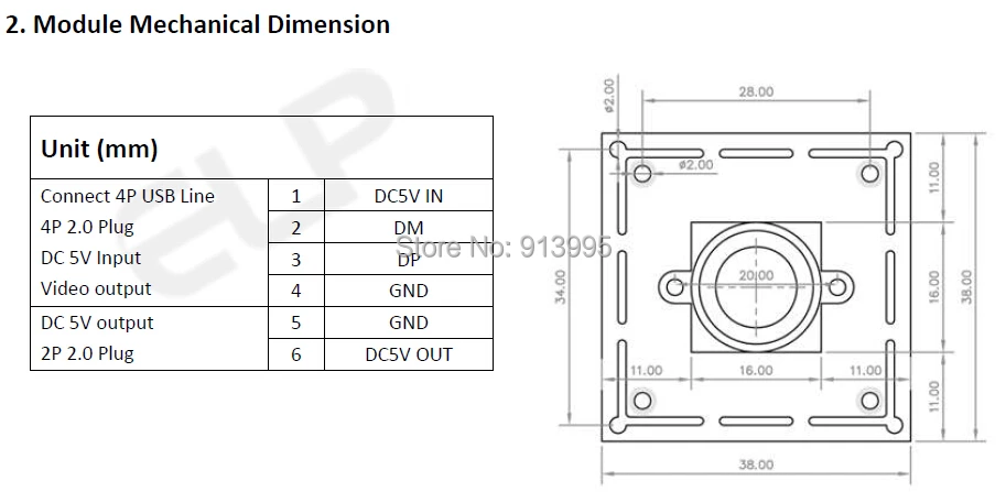 1080p 180degree fisheye lens usb camera