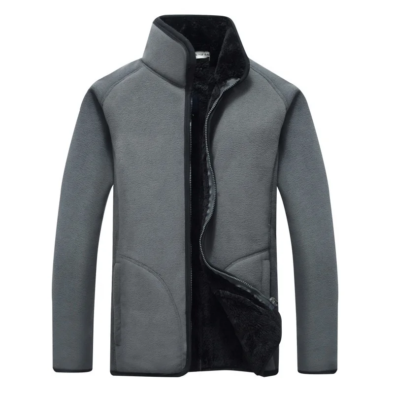 Походные куртки длинные флисовые уличные флисовые мужские сохраняющие тепло свободные пальто внутренний пузырь мягкая оболочка бархатный свитер