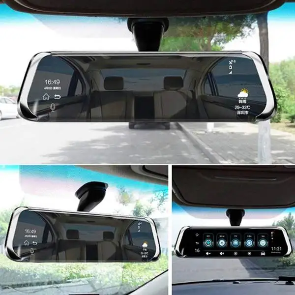 Full Hd 1080P Автомобильный видеорегистратор 10 дюймов камера заднего вида с двойным объективом видеорегистратор регистратор видеокамера ночного видения видеорегистратор