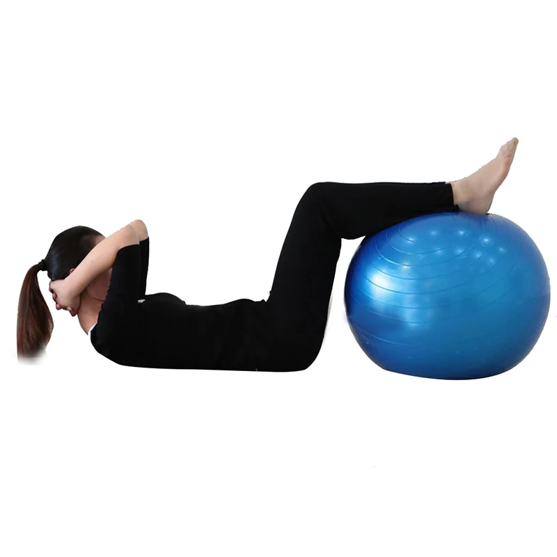 Женщины 65 см Фитнес упражнения тренажерный зал Fit Йога основной мяч тренировочный мяч для использования в помещениях синий
