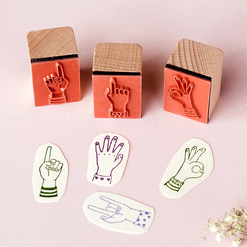 XINAHER винтажные жесты штамп DIY деревянные и резиновые штампы для скрапбукинга