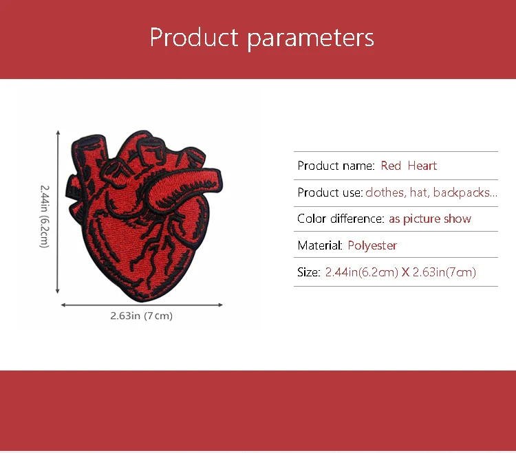 Embird патчи ручной работы патчи для рюкзаков железо на рентгеновском снимке анатомическое красное сердце вышитая аппликация патч для платьев патч