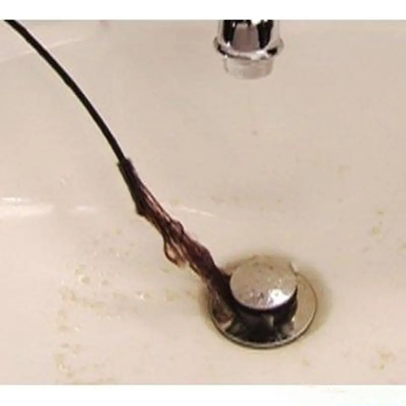 Новое поступление модное устройство для чистки слива раковины ванной Unclog Раковина Ванна Туалет Змея щетка для удаления волос инструмент(Цвет: Черный) хорошее качество