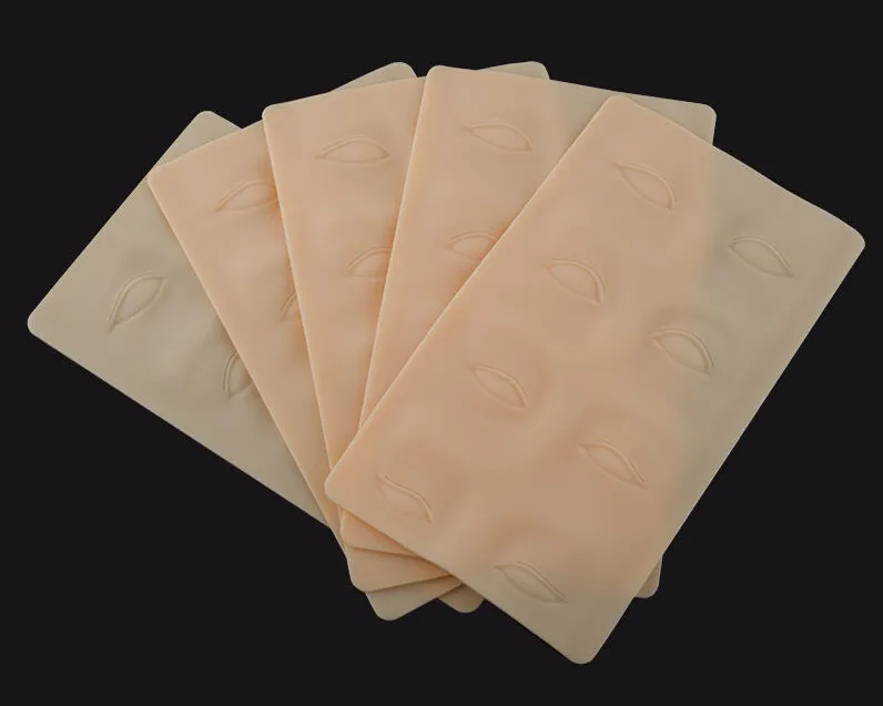 

10pcs/lot 3D Tattoo Practice Eyebrow Skin Permament Makeup Cosmetic Fake Training Skin Artificial Soft Leather for Beginner