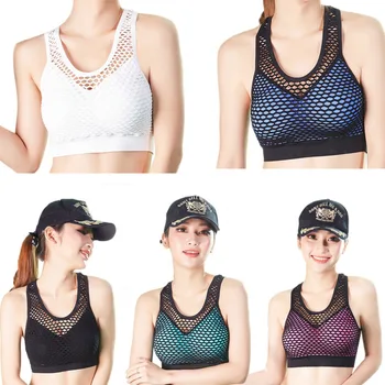 

Women Hollow Out Mesh Breathable Push Up Shockproof Fitness Vest