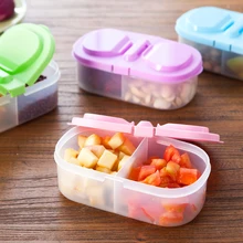 Hot Sales Double Grids PP Plastic Storage Box with Cover Design Storage Box for Kitchen