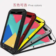 Для samsung Galaxy A9 ЛЮБОВЬ МЭИ Мощный Водонепроницаемый противоударный призма Алюминий чехол металлической крышкой с Gorilla Стекло