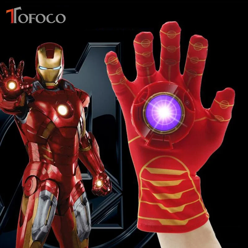Buy TOFOCO Plastic Iron Man Flash Sound Gloves Toy