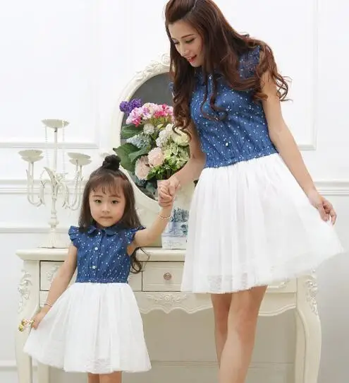 Радужные платья с блестками для мамы и дочки; одежда для мамы и дочки; одинаковые комплекты для семьи; платье для мамы и дочки; одежда - Цвет: B