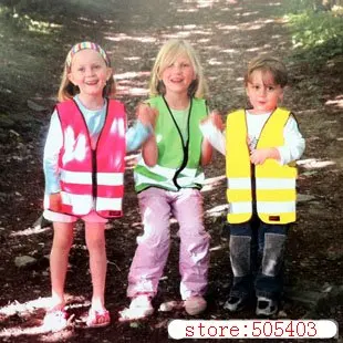 Детский светоотражающий жилет Hi Vis зеленый розовый желтый|vest clothing|vest with fur hoodvest coat