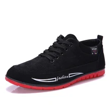 Hot Men’s shoes spring autumn mens fashion leisure brand frosted canvas men shoes 2017 flat casual shoes man