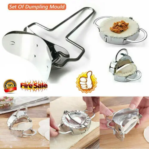 

Faroot Hot Dumpling Mould Maker Cutter Stainless Steel Dough Presser Kitchen Tool Set Baking Tools Dumpling Making Machine