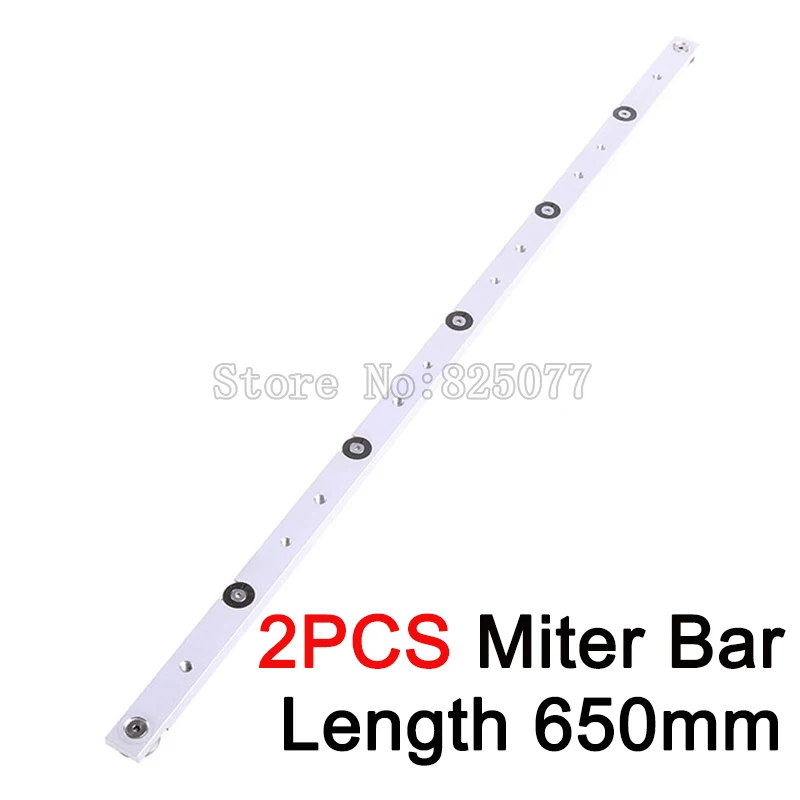 2PCS Aluminium Miter Bar Length 650mm Miter Slider Woodworking tools KF923