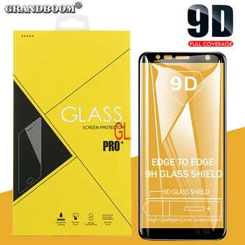 

50pcs 9D Tempered Glass Full Cover Film For Samsung Galaxy A10S A20S A30S A40S A50S A70S A51 A71 A91 M30S Edge With Yellow Box