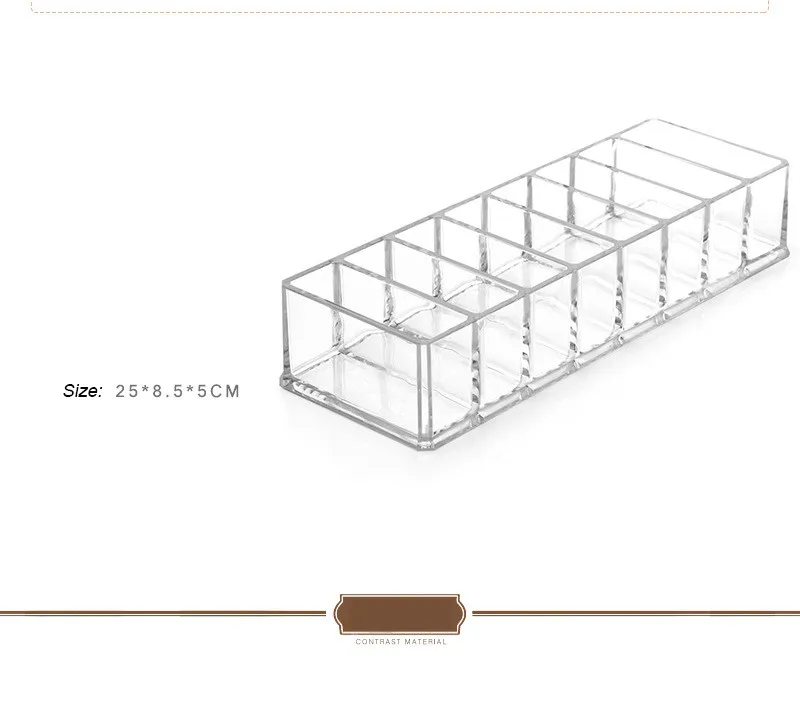 Акриловый Органайзер для макияжа, прозрачная коробка для хранения крема, прозрачная Косметическая подставка для макияжа, косметический шкаф, Пластиковая Полка для пудры