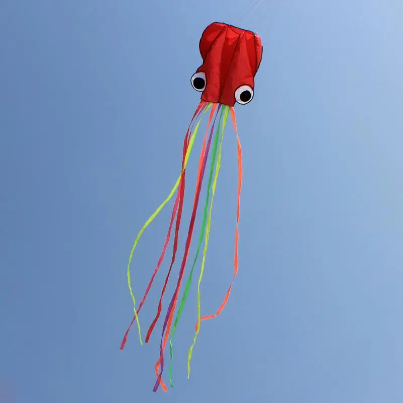 

Kids 4M Large Cartoon Octopus Kite Single Line Stunt Software Power for Children Outdoor Kite Flying Toy with 30m Kites String