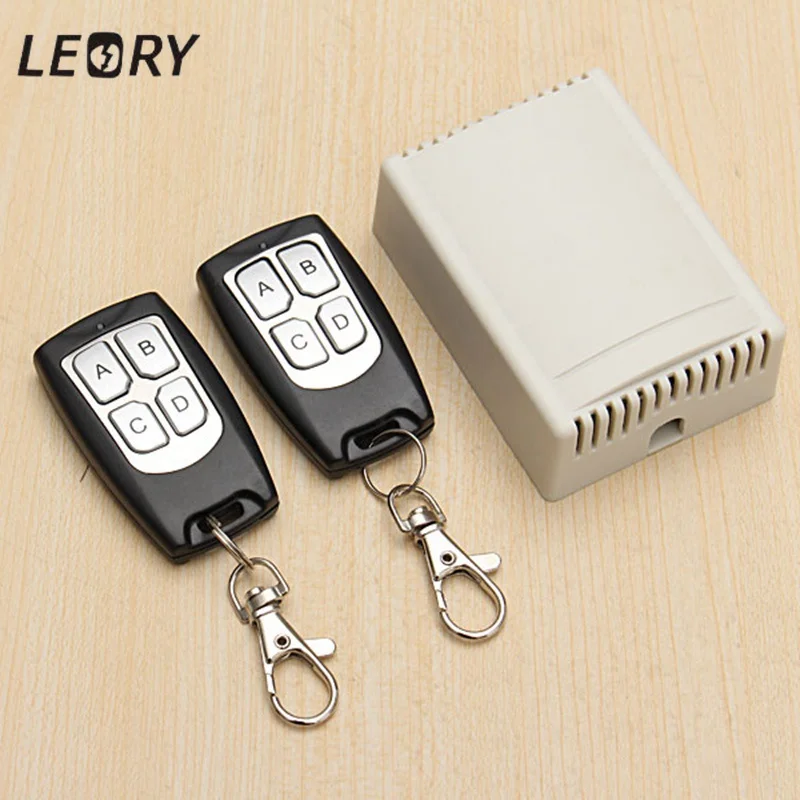 

LEORY Wireless Remote Control 12V 4CH Channel 433Mhz Switch Integrated Circuit With 2 Transmitter DIY Replace Parts Tool Kit