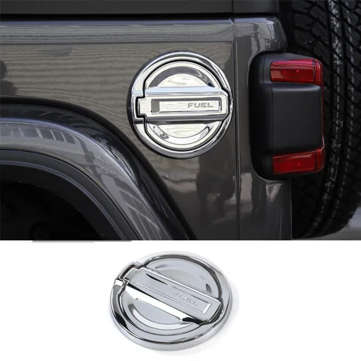 Wholesale Retail Fuel Tank Cover Gas Lid Cap ABS Silver Chrome For Jeep