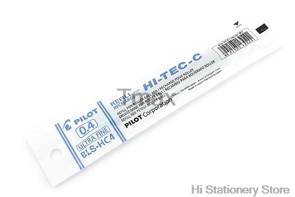 2 штуки, гелевая ручка Pilot HI-TEC-C, заправка картриджа, перезарядка BLS-HC4, 0,25 мм, 0,3 мм, 0,4 мм, 0,5 мм, стержни для ручек, Япония - Цвет: blue 2 Pieces