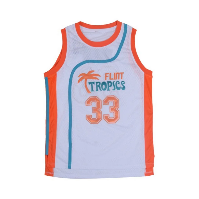 

Iverson Mens Basketball Jerseys Flint Tropics Movie Semi Pro #33 #11 #7 Jackie Moon Jersey Stitched Sport Vest Basketball Shirts