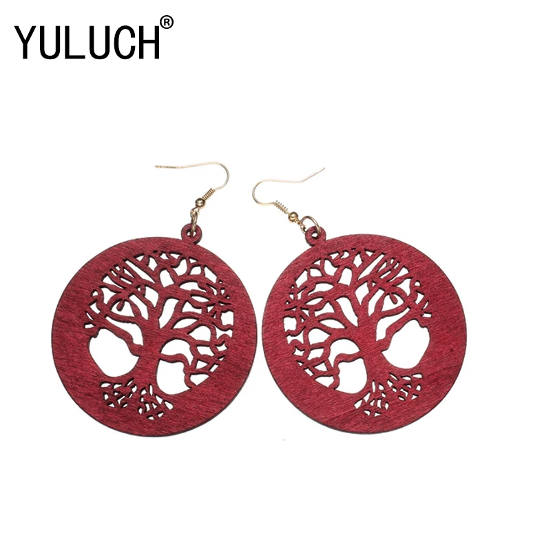 Серьги YULUCH из дерева для женщин модные серьги девушек 2018 | Украшения и аксессуары