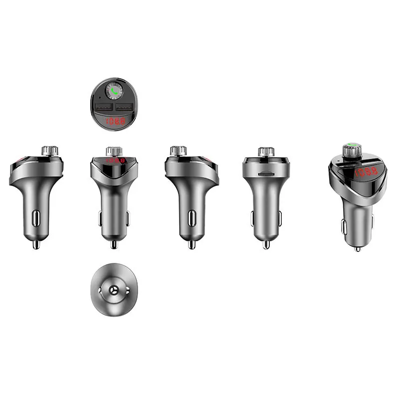 Fm-передатчик 3.1A Универсальный двойной USB Handsfree Bluetooth автомобильный комплект MP3 портативная музыка