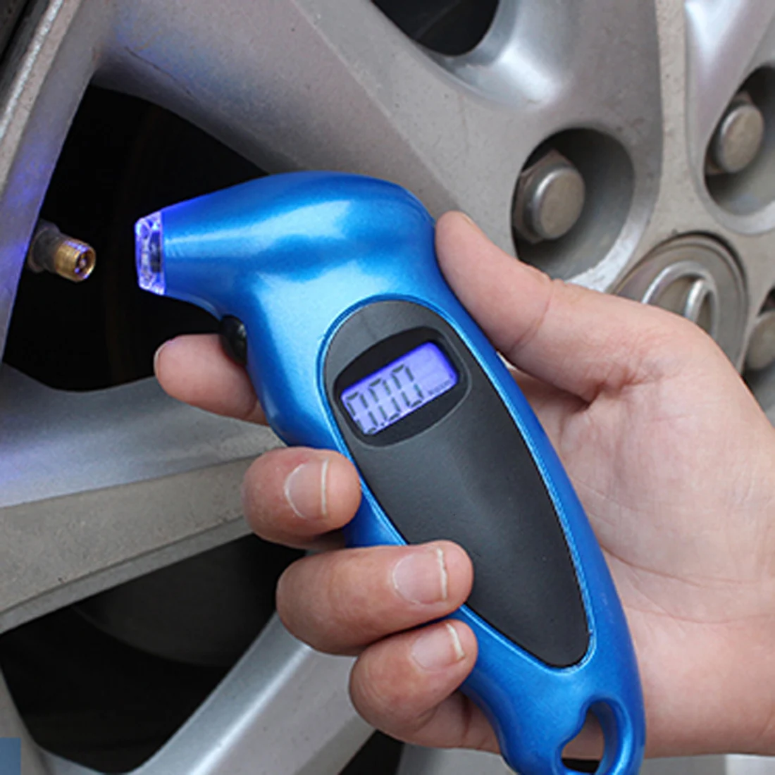 

1pc Car Motorcycle Mini Digital Tire Gauge Tire Diagnostic LCD Display Universal Car Digital Tire Pressure Tool Gauge