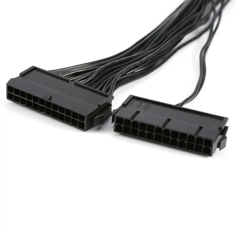 Кабель материнской платы ATX для майнинга 30 см 24 Pin 20 + 4 двойной блок питания