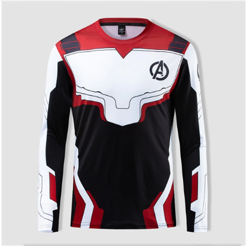 

Avengers 4 Final Quantum Wars 3D T Print T-Shirt Men's Compression Shirt Cosplay Costume Long Sleeve Top Men's Fitness T-Shirt