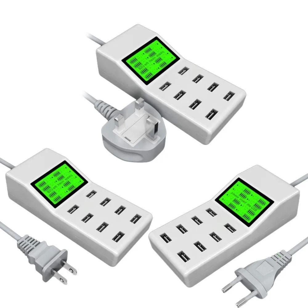 8 USB Зарядное устройство для samsung Galaxy S10 плюс быстрое настенное зарядное ЕС адаптер