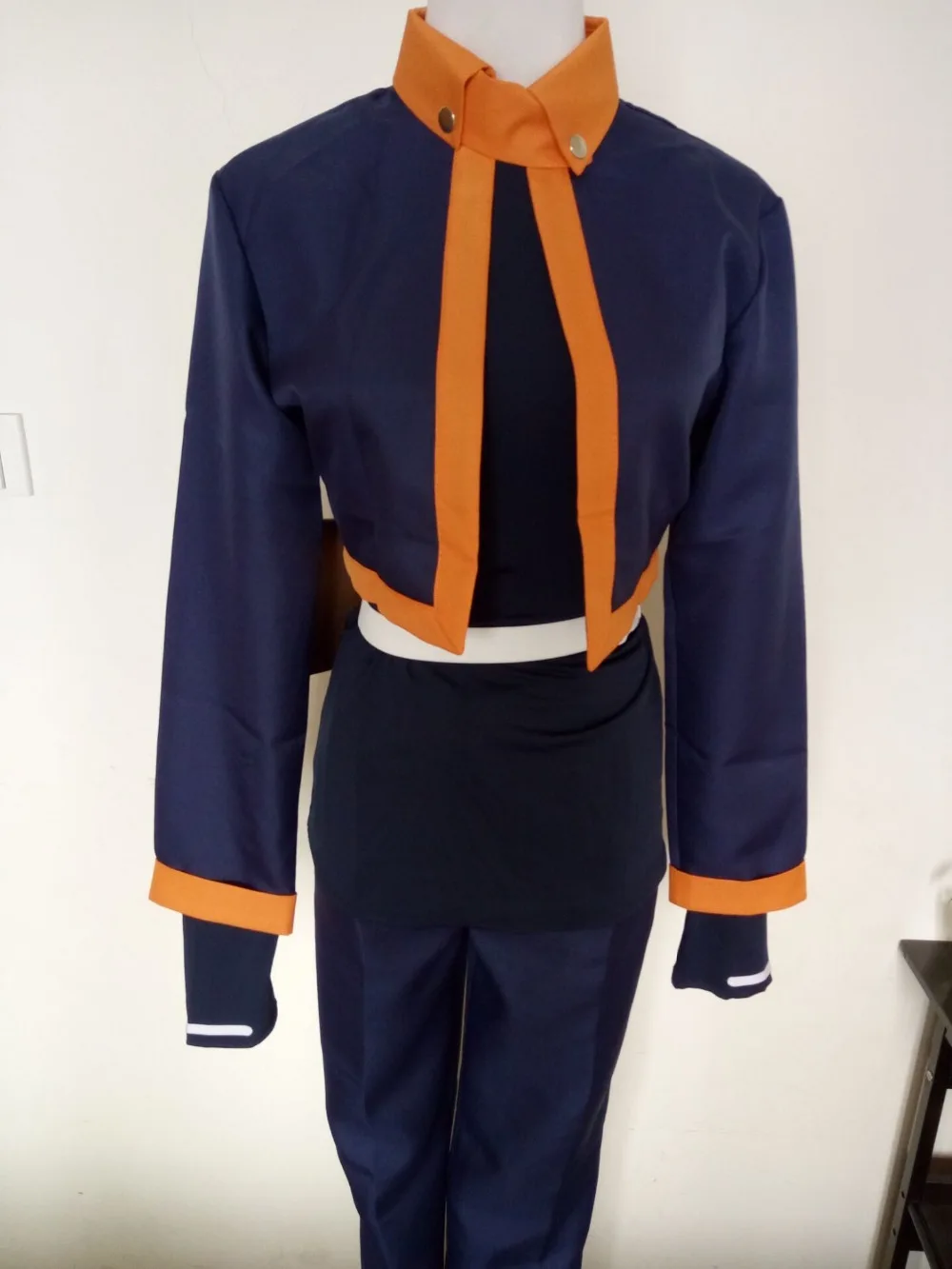 Naruto: Uchiha Obito | Black & Orange Akatsuki Outfit PU Leather Cosplay Costume Set 23 Obito Akatsuki Robe and Outfit Showcase