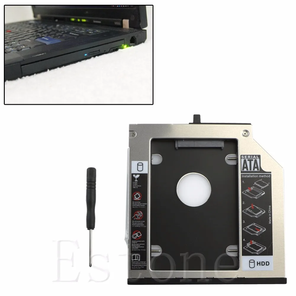 Новый 9,5 мм SATA 2nd HDD жесткий диск Caddy для lenovo Thinkpad T400 T410 T420s W500