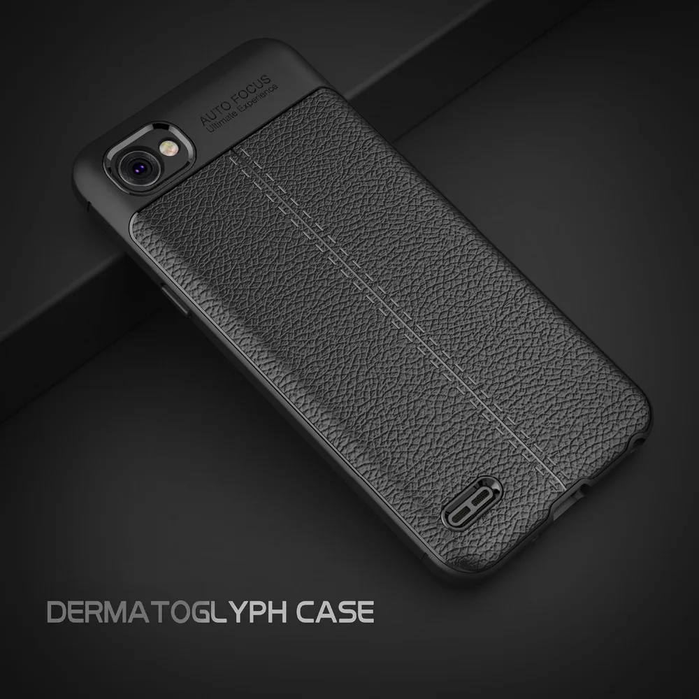 Phone Case For LG G6 Q6 Cover Silicone Soft TPU Leather Carbon Fiber Anti-Knock Shockproof Armor for V30 |