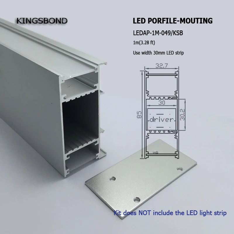 

10pcs*1M aluminum profile for wall light light from up and down direction at the same time aluminum groove for led strip light