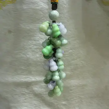 

Natural jade hung Chinese auspicious flower rich funny car Pendant FREE SHIPPING