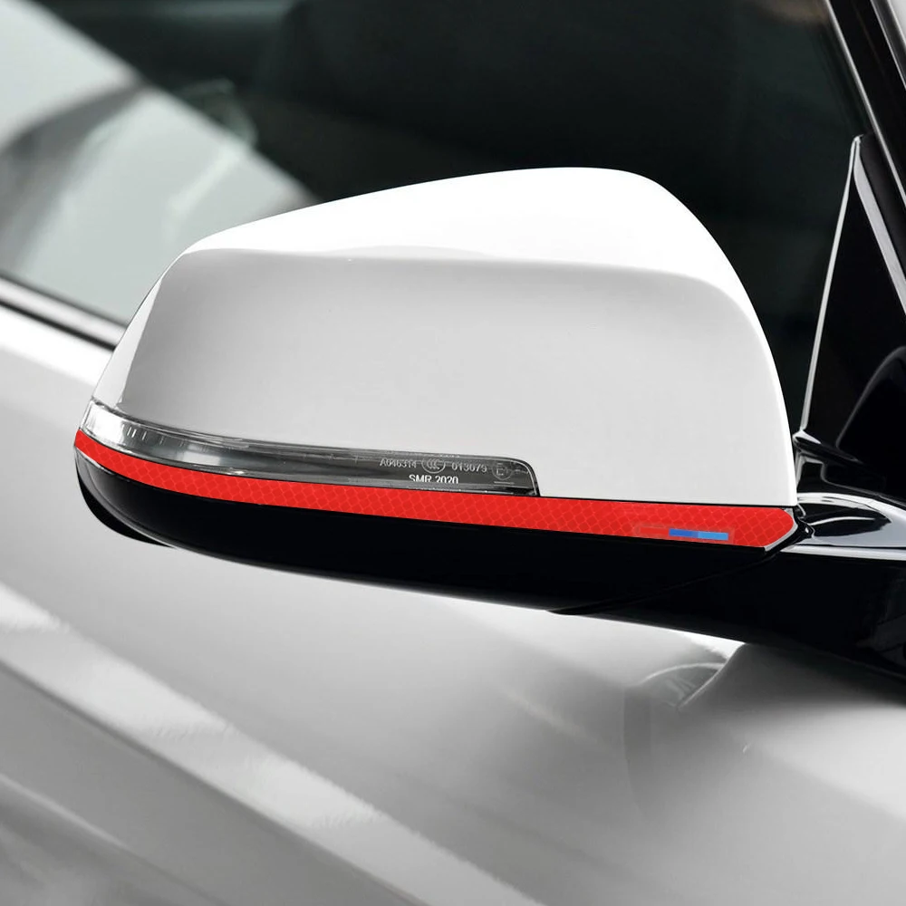 Светоотражающая лента анти-столкновения сторона Зеркало заднего вида автомобиля Стикеры пульт дистанционного управления для BMW 1 2 3 4 серии GT F20 F34 F30 F31 F22 F32 F33 F36 X1 E84