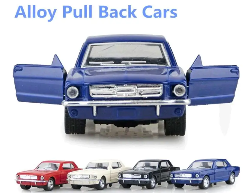 

High simulation toy vintage car,1:32 alloy car models, pull back & Mustang car metal diecasts toy vehicles, free shipping