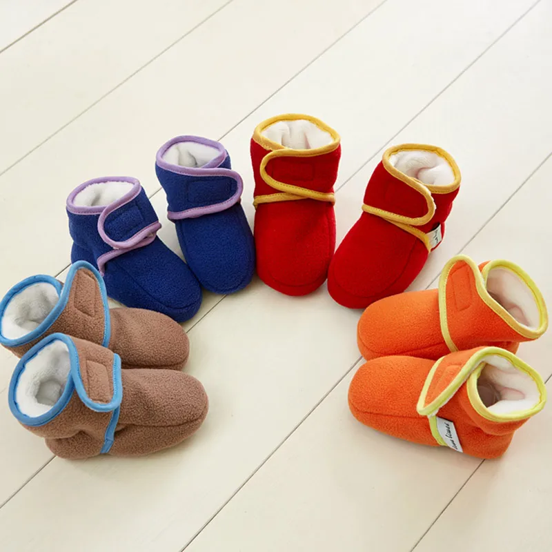 

1 Pair Baby Boys Girls Warm Boots Infant Learning Walking Shoes for Autumn Winter BM88
