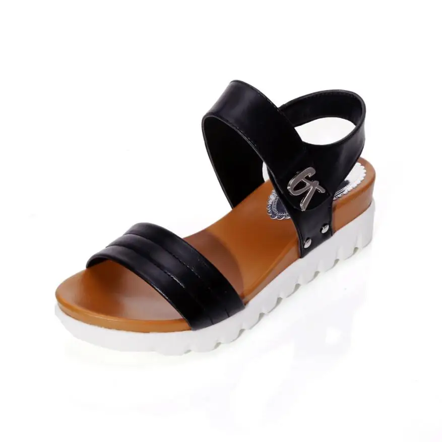 SAGACE Обувь, сандалии летние Для женщин в возрасте без каблука модные сандалии удобная Дамская обувь Повседневное сандалии летние 2018MA30