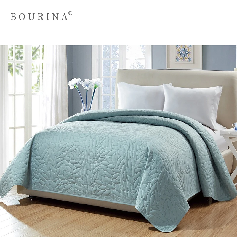 Bourina Plain Quilt Dots Solid Air Conditioner Bedspread Comforter for